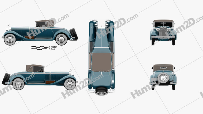 Isotta Fraschini Tipo 8A Cabriolet 1924 car clipart