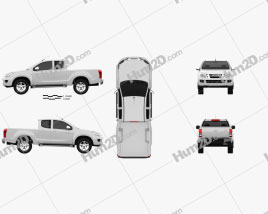 Isuzu D-Max Extended Cab 2012 car clipart