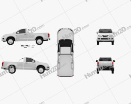 Isuzu D-Max Einzelkabine 2012 car clipart