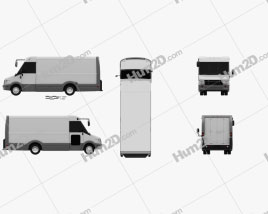 Isuzu Reach Van IVC 2011 clipart