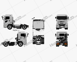 Isuzu Giga Tractor Truck 2-axle 2015 clipart