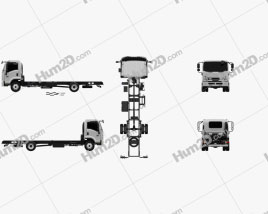 Isuzu Forward Fahrgestell LKW 2017 clipart