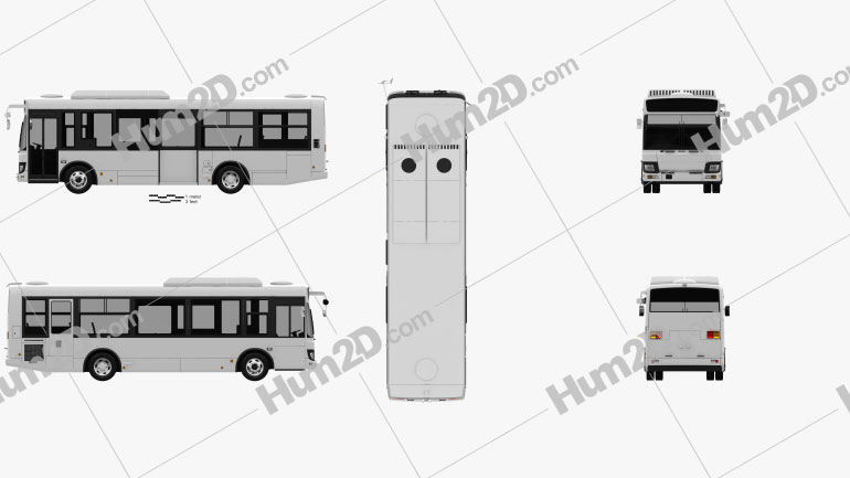Isuzu Erga Mio L1 Bus 2019 clipart