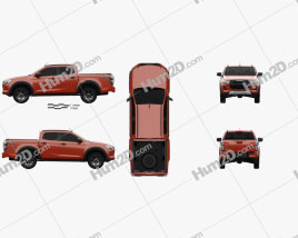 Isuzu D-Max Cabina dupla Vcross 4×4 2020 car clipart