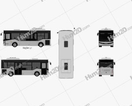 Isuzu Novociti Life Bus 2018 clipart