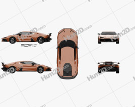 Italdesign Zerouno 2017 car clipart