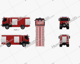 Iveco Trakker Fire Truck 2012 clipart