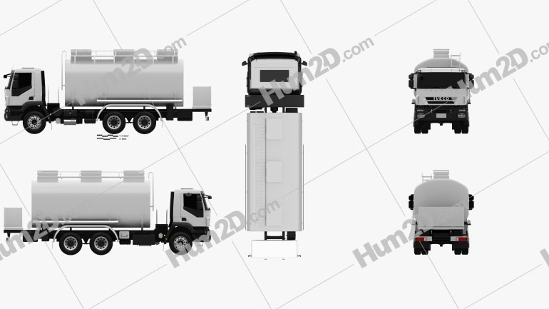 Iveco Trakker Fuel Tank Truck 2012 clipart