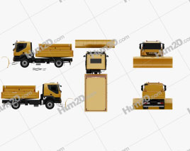 Iveco Trakker Snow Plow Truck 2012 clipart