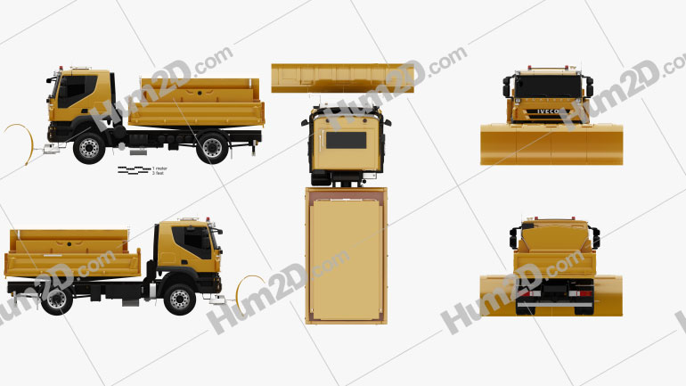 Iveco Trakker Snow Plow Truck 2012 clipart