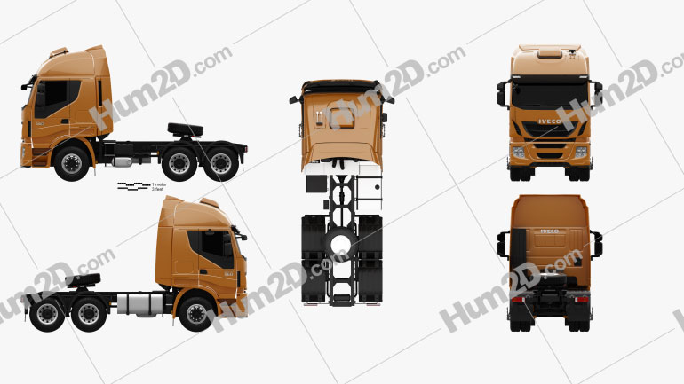 Iveco Stralis Sattelzug 2012 clipart