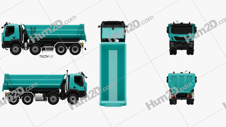Iveco Trakker Caminhão Basculante 2013 clipart