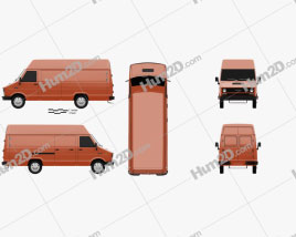 Iveco Daily Panel Van 1978 clipart