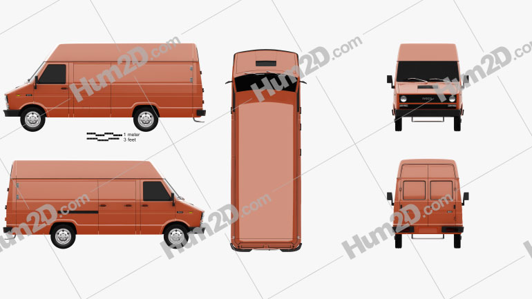 Iveco Daily Panel Van 1978 PNG Clipart