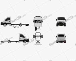 Iveco Daily Einzelkabine Chassis L1 2011 clipart