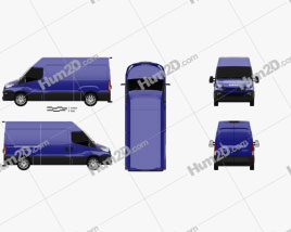 Iveco Daily Kastenwagen 2014 clipart