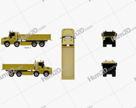 Iveco Strator Tipper Truck 2014 clipart
