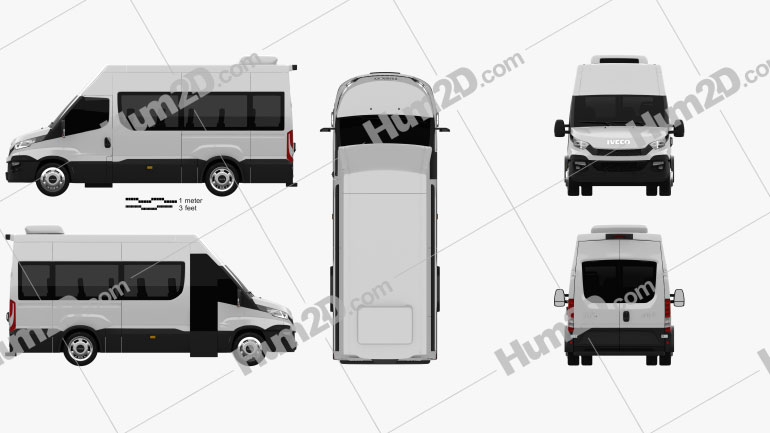 Iveco Daily Minibus 2014 PNG Clipart
