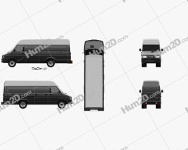 Iveco Daily Kastenwagen 1996 clipart
