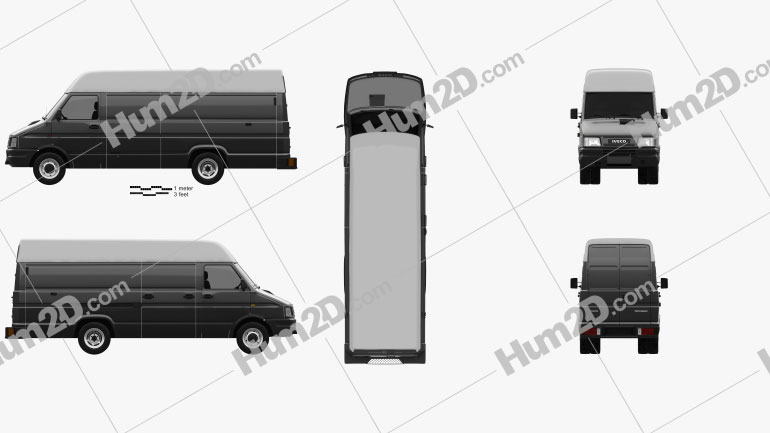 Iveco Daily Kastenwagen 1996 PNG Clipart