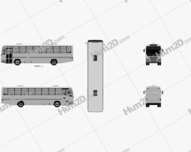 Iveco Afriway Bus 2016 clipart