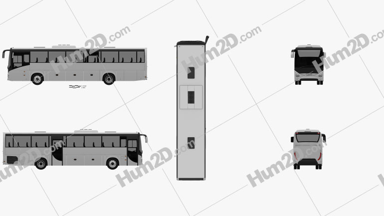 Iveco Evadys Bus 2016 clipart