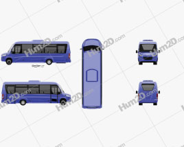 Iveco Daily VSN-700 Bus 2018 clipart