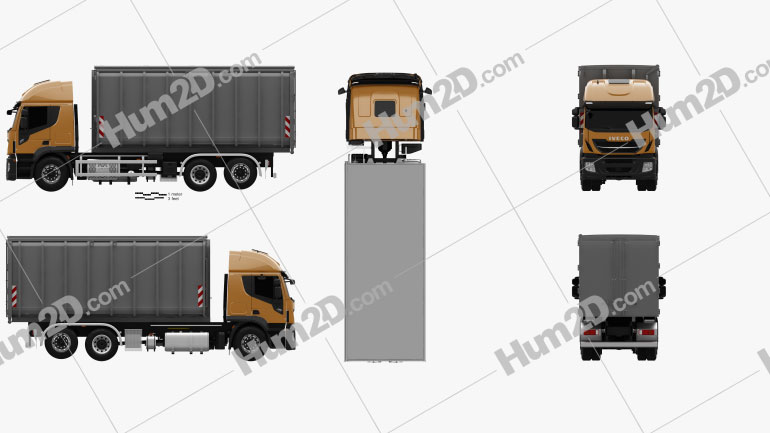 Iveco Stralis X-WAY Hook Lifter Truck 2017 PNG Clipart