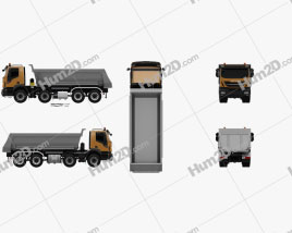 Iveco Stralis X-WAY Tipper Truck 2017 clipart