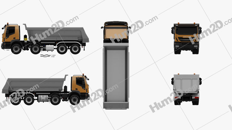 Iveco Stralis X-WAY Tipper Truck 2017 PNG Clipart