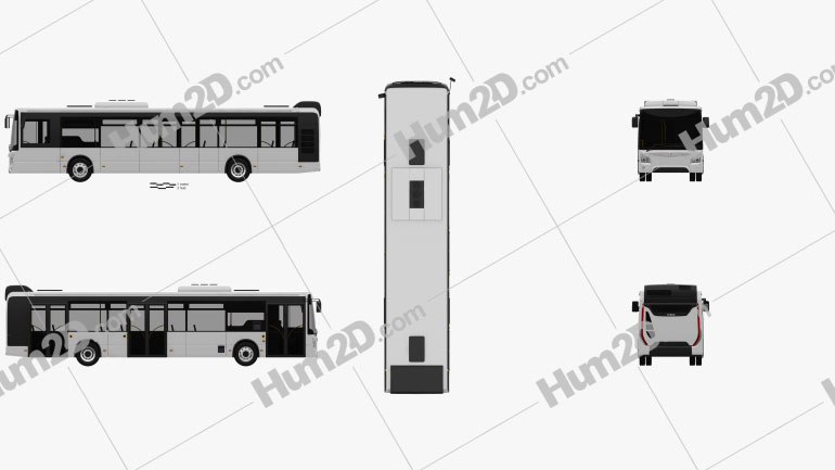 Iveco Urbanway Bus 2013 clipart