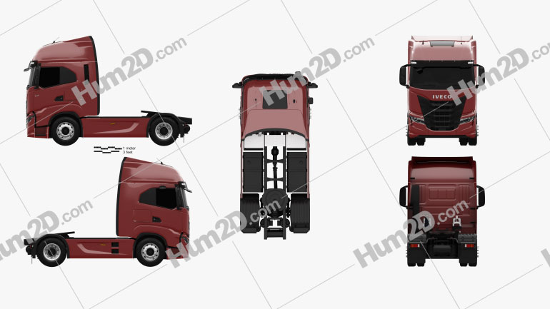 Iveco S-Way Tractor Truck 2019 clipart