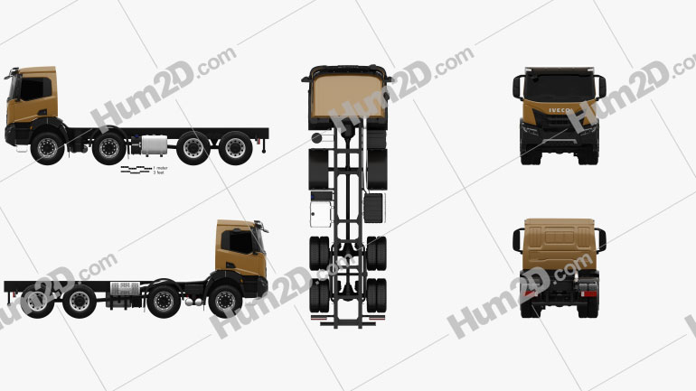 Iveco X-Way Chassis Truck 2020 clipart