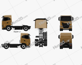 Iveco X-Way Tractor Truck 2020 clipart
