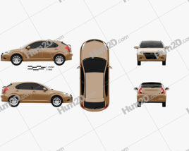 JAC Tongyue J3 RS 2009 car clipart