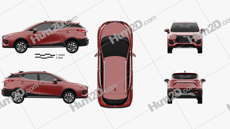 JAC Sei3 Pro 2020 car clipart