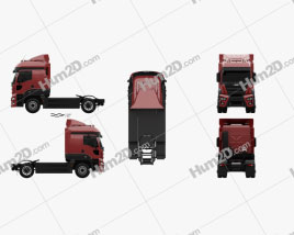 JMC Veyron Tractor Truck 2019 clipart