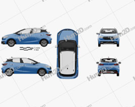 JMEV E300 2019 car clipart