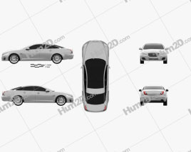 Jaguar XJ (X351) 2010 car clipart