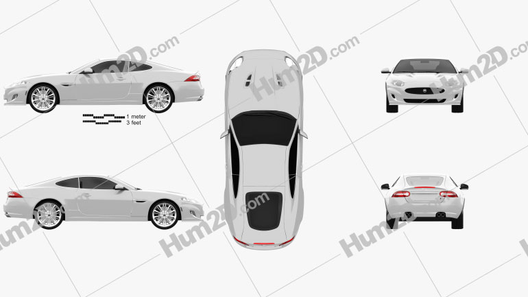 Jaguar XKR (X150) 2012 Blueprint
