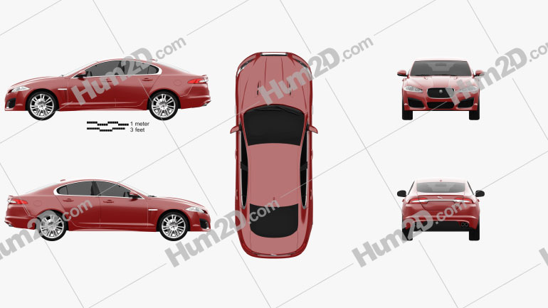Jaguar XFR 2012 car clipart