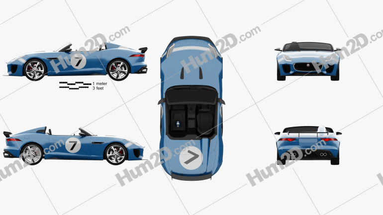 Jaguar Project 7 2013 car clipart