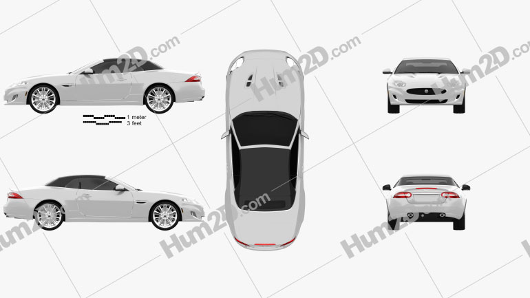 Jaguar XK convertible 2011 Blueprint