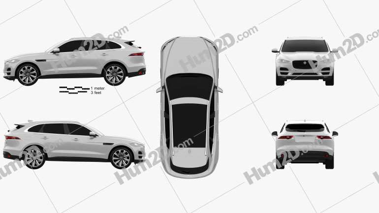 Jaguar F-Pace 2016 car clipart