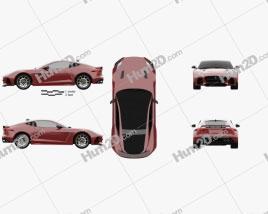 Jaguar F-Type SVR Coupe 2017 car clipart
