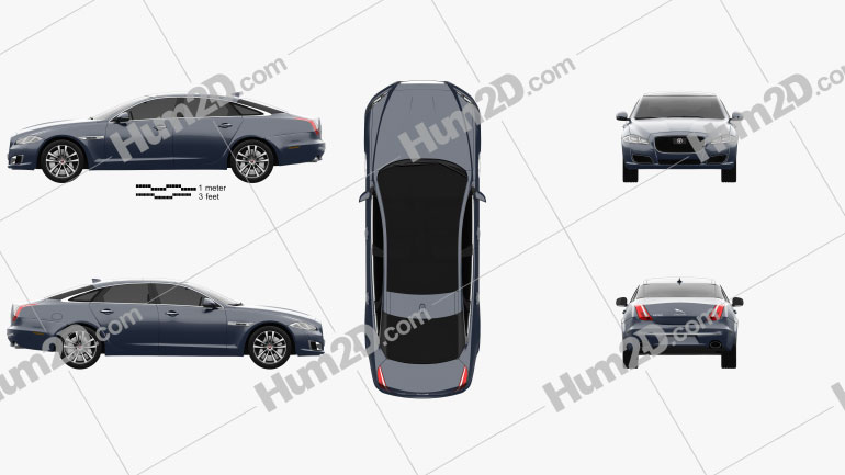 Jaguar XJ50 LWB 2019 car clipart