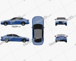 Jaguar XE Reims Edition 2020 car clipart
