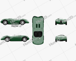 Jaguar C-Type Continuation 2022 car clipart