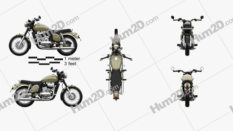 Jawa 42 2021 Motorcycle clipart