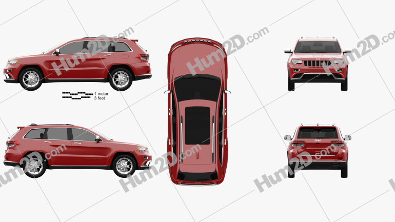 Jeep Grand Cherokee Summit 2014 car clipart